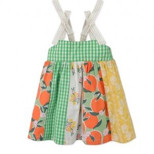 Colorful Patchwork Dress with Straps